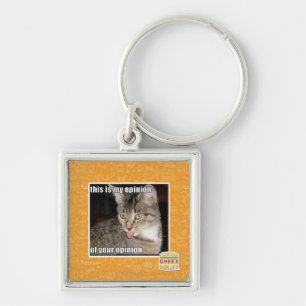 this is my opinion key ring