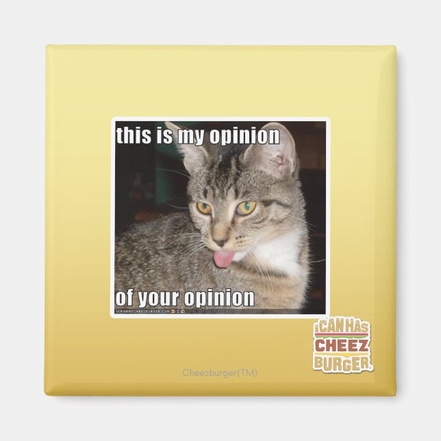 this is my opinion magnet (Front)