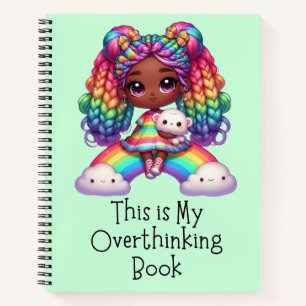 This Is My Overthinking Book – Cute Green Notebook