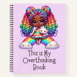 This Is My Overthinking Book –Cute Purple Notebook