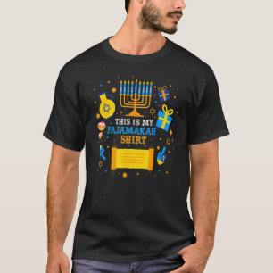 This Is My Pajamakah Hanukkah Chanukah Dreidel Men T-Shirt