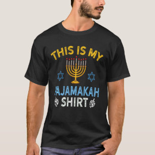 This Is My Pajamakah Shirt Funny Hanukkah Pajama M