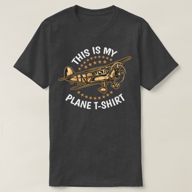 This is My Plane PilotTShirt  T-Shirt (Design Front)
