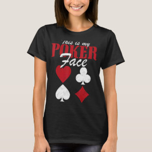 This Is My Poker Face  Poker Cards Vintage T-Shirt