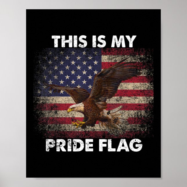 This Is My Pride Flag Usa American 4th Of July 202 Poster (Front)