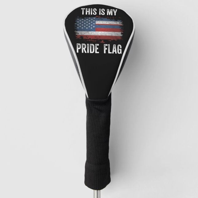 This Is My Pride Flag USA American 4th of July Golf Head Cover (Front)