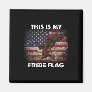 This Is My Pride Flag Usa American 4th Of July Magnet