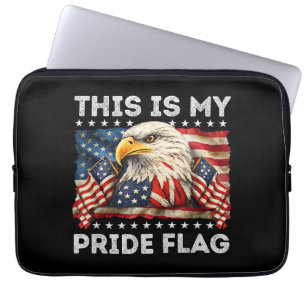 This is My Pride Flag USA American 4th of July Pat Laptop Sleeve