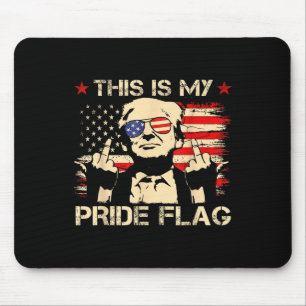 This Is My Pride Flag Usa American 4th Of July Pat Mouse Pad