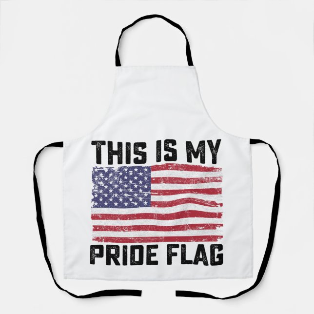 This Is My Pride Flag USA Apron (Front)