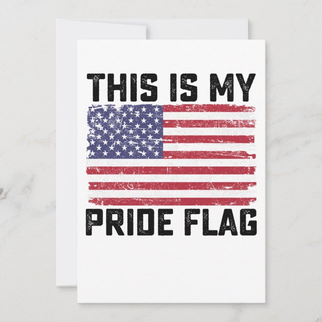 This Is My Pride Flag USA Invitation (Front)