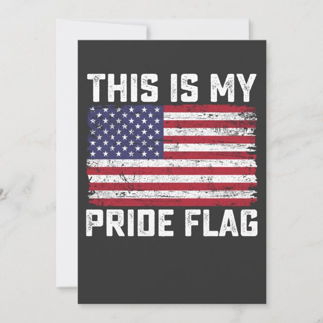 This Is My Pride Flag USA Invitation (Front)