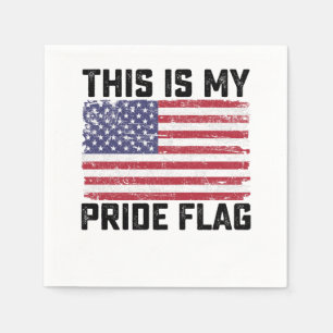 This Is My Pride Flag USA Napkin