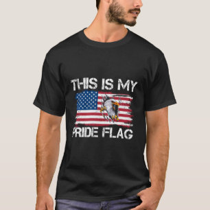 This Is My Pride Usa American Flag 4Th Of July Pat T-Shirt