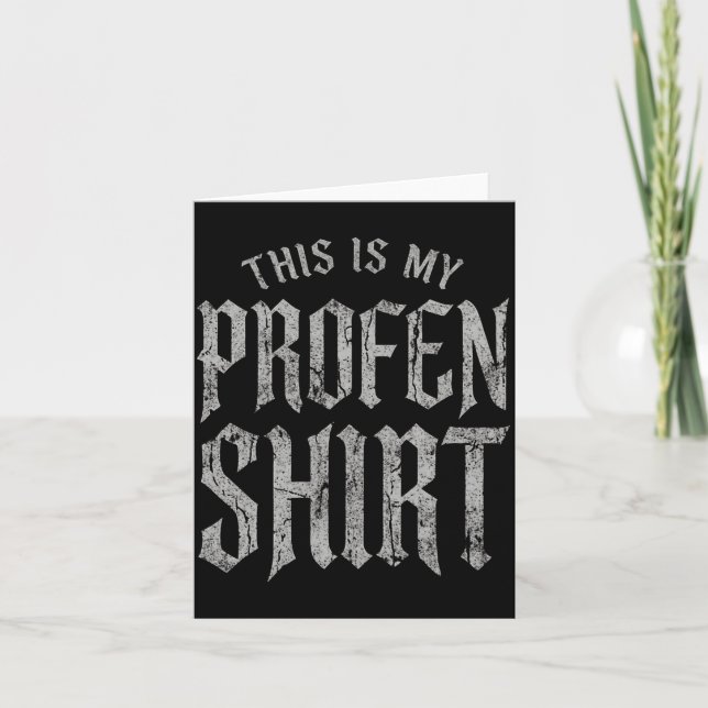This is My Profen 1 Card (Front)