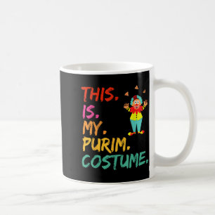 This is My Purim Costume Funny Clown Coffee Mug