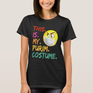 This Is My Purim Costume Funny Jewish Face Mask T-Shirt