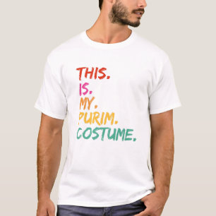 This Is My Purim Costume Funny T-Shirt