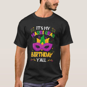 This Is My Purim Costume It's My Mardi Gras Birthd T-Shirt