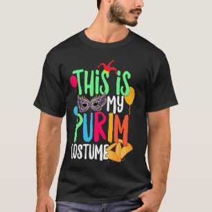 This Is My Purim Costume Jewish Happy Purim Hamant T-Shirt