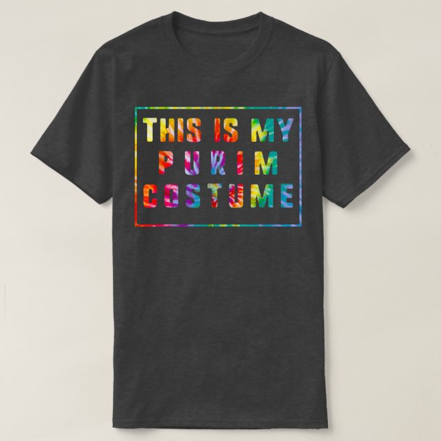 This Is My Purim Costume Jewish Happy Purim Holida T-Shirt (Design Front)