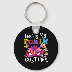 This Is My Purim Costume Jewish Purim Gift  Key Ring