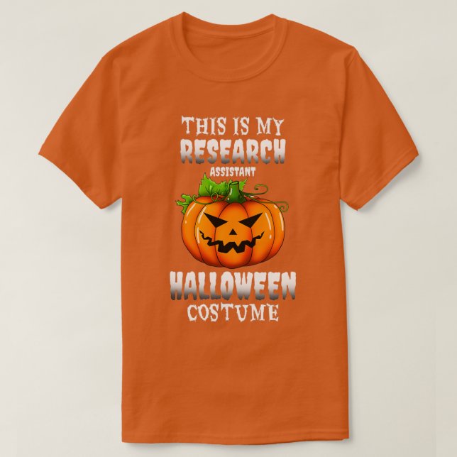This Is My Research Assistant Halloween Costume De T-Shirt (Design Front)