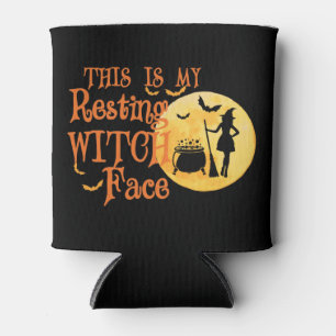 This Is My Resting Witch Face - Funny Halloween Can Cooler