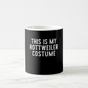 This Is My Rottweiler Dog Costume Halloween Lazy Coffee Mug