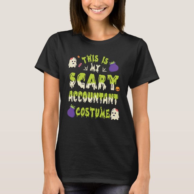 This Is My Scary Accountant Costume Style Costume T-Shirt (Front)