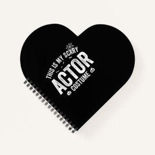 This is my Scary Actor Costume Halloween Pook Notebook