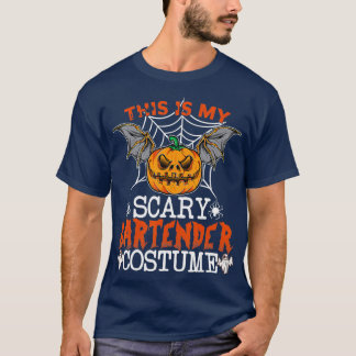This Is My Scary Bartender Costume Funny Gifts T-Shirt