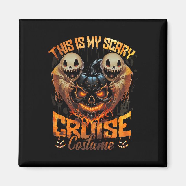 This Is My Scary Cruise Costume Devil Ghost Horror Magnet (Front)