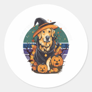 This is my scary dog dad costume Halloween Doglove Classic Round Sticker