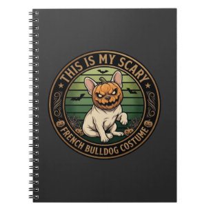 This Is My Scary French Bulldog Costume Halloween Notebook