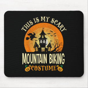 This Is My Scary Mountain Biking Costume Halloween Mouse Pad