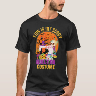 This Is My Scary Quilter Costume Halloween Pumpkin T-Shirt