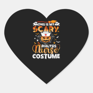 This Is My Scary School Nurse Costume Halloween Heart Sticker