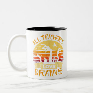 This is my scary teacher costume halloween Two-Tone coffee mug