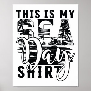 This Is My Sea Day Shirt Funny Cruise Family Match Poster