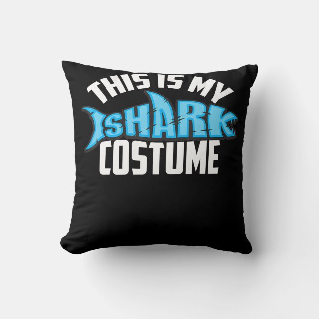 This Is My Shark Costume Sea Creature Cushion (Front)