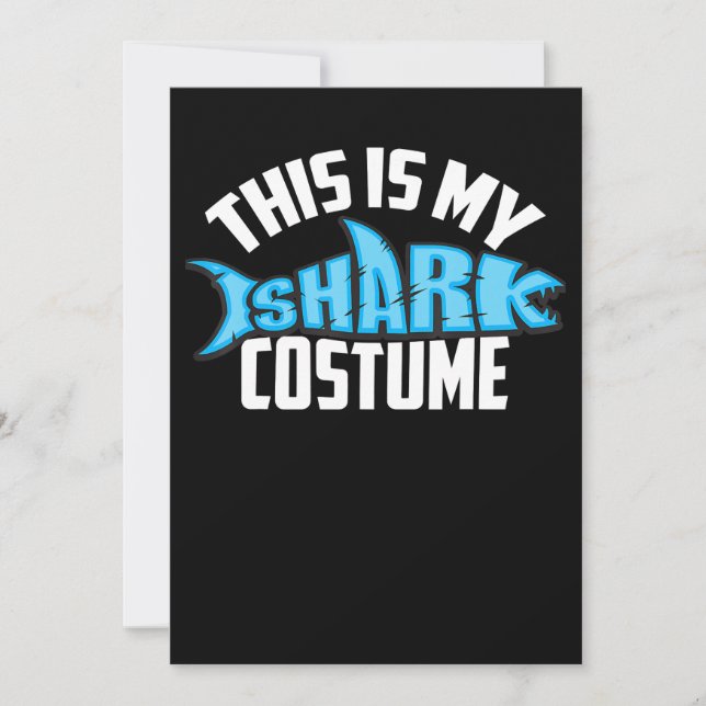 This Is My Shark Costume Sea Creature Save The Date (Front)