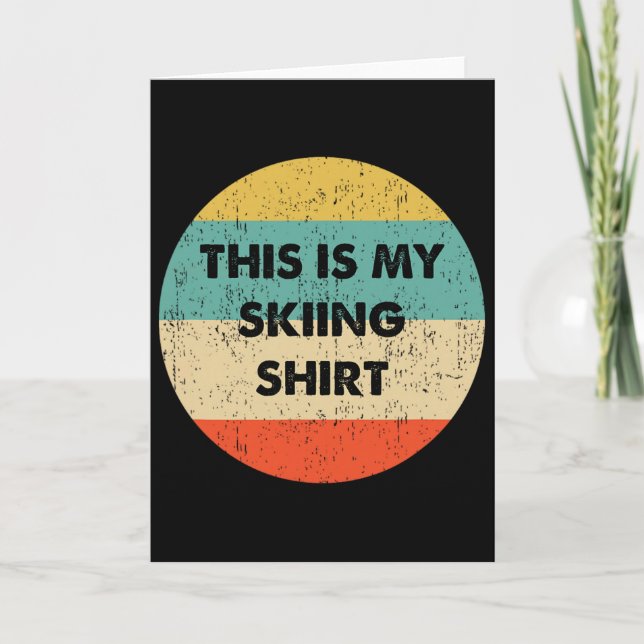 This Is My Skiing  Card (Front)