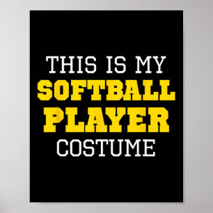 This Is My Softll Player Costume Halloween Lazy Ea Poster