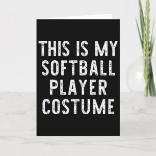 This Is My Softll Player Costume Halloween Simple Card