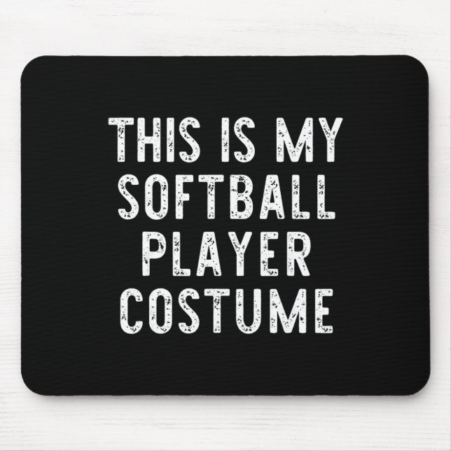 This Is My Softll Player Costume Halloween Simple  Mouse Pad (Front)