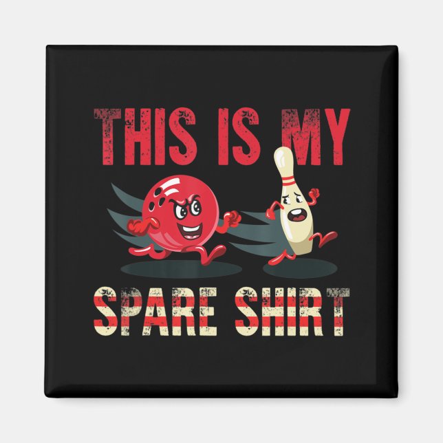 This Is My Spare  Fun Bowling  Magnet (Front)