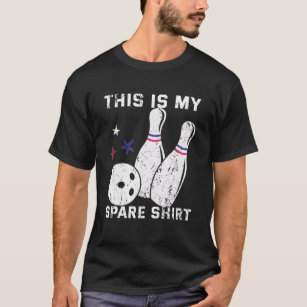 This Is My Spare Shirt Bowling Ball Pins Strike