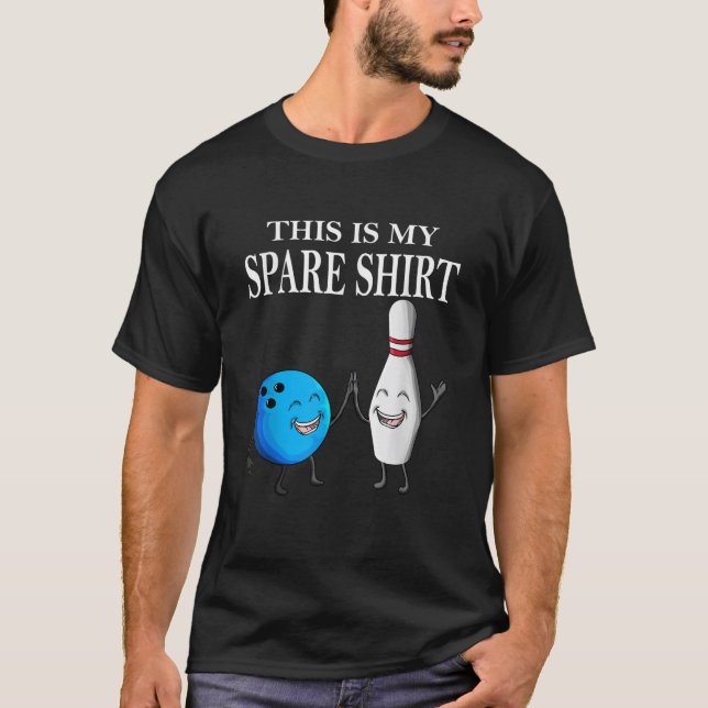 This Is My Spare Shirt Bowling Strike Pins Bowling (Front)