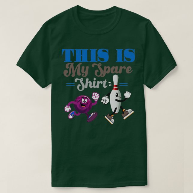 This Is My Spare Shirt Funny Bowling Shirt (Design Front)